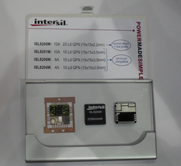 ISL8200M是Intersil最近力推的一款输出电流高达10A的电源模块