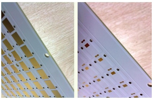 不同导热材料形成的热阻值比较