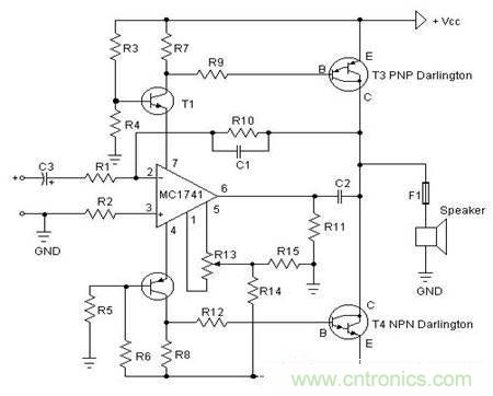 功率放大器电路图