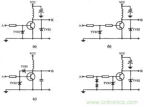 图3：基于TVS晶体管保护电路实例