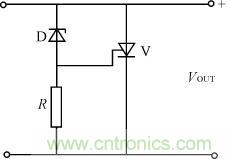 齐纳二极管和晶闸管组成的OVP电路