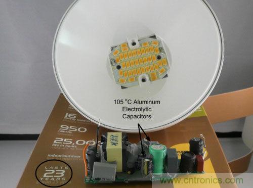 图1:105℃电容器可能不会达到其声称的23年寿命