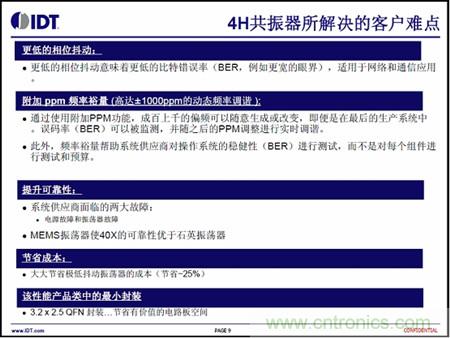 4H共振器所解决的客户难点