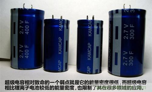超级电容的优势和劣势 