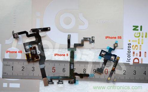 之前曝光的苹果iPhone5S组件图