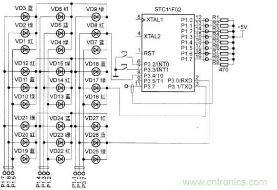 DIY:简单自制立体LED走马灯【附电路图】