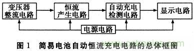 推荐:一款简易电池自动恒流充电电路设计