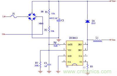 推荐:一款高效率3W LED非隔离球泡灯驱动方案
