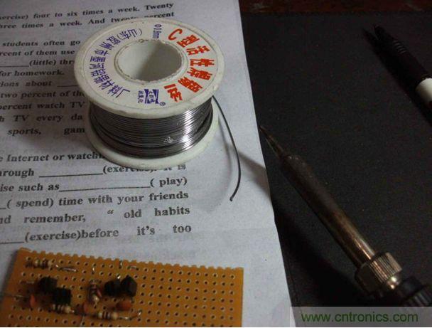 DIY音频发射器的焊接
