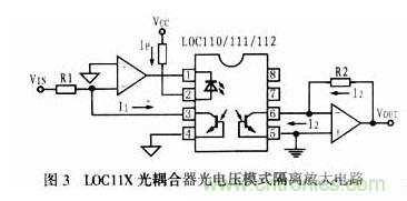 隔离放大器的宠儿:LOC11X线性光耦合器