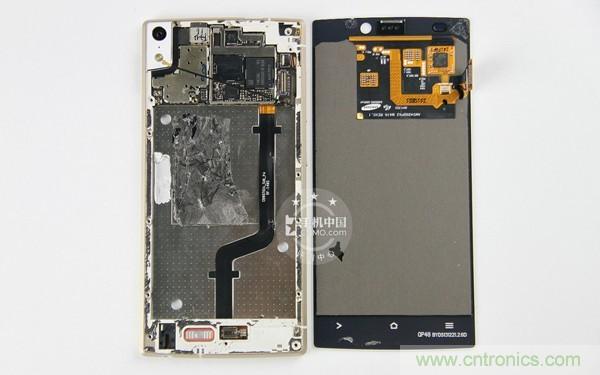 屏幕与机身分离