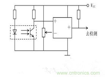 一路传统简易循迹电路图