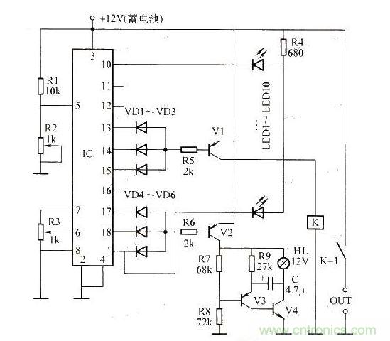 具有电压指示的蓄点知?；さ缏?
