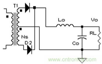 副边为全波电路