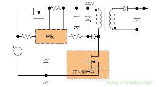 预稳压器简化转换器设计，能够使用更小、更低成本的元器件