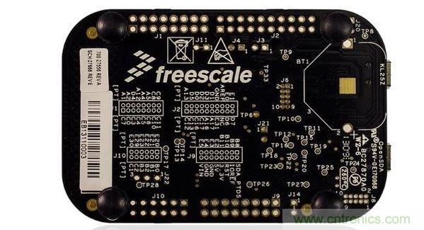 飞思卡尔传感器融合套件中的开发板。(图像:飞思卡尔)