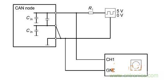  Cdiff测试原理（CANnode输出线从上往下为CANH、CANL、GND）