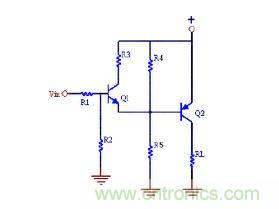 三极管反相器电路