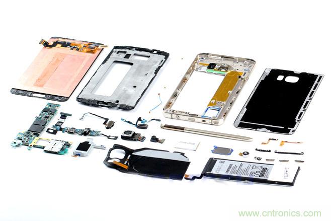 Galaxy Note5拆解，与S系列差距日渐模糊