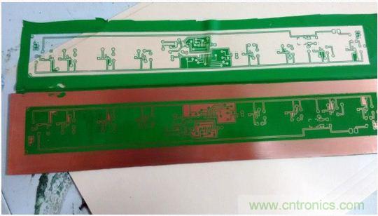 (多图) 图文并茂:在家制作高质量双面PCB板
