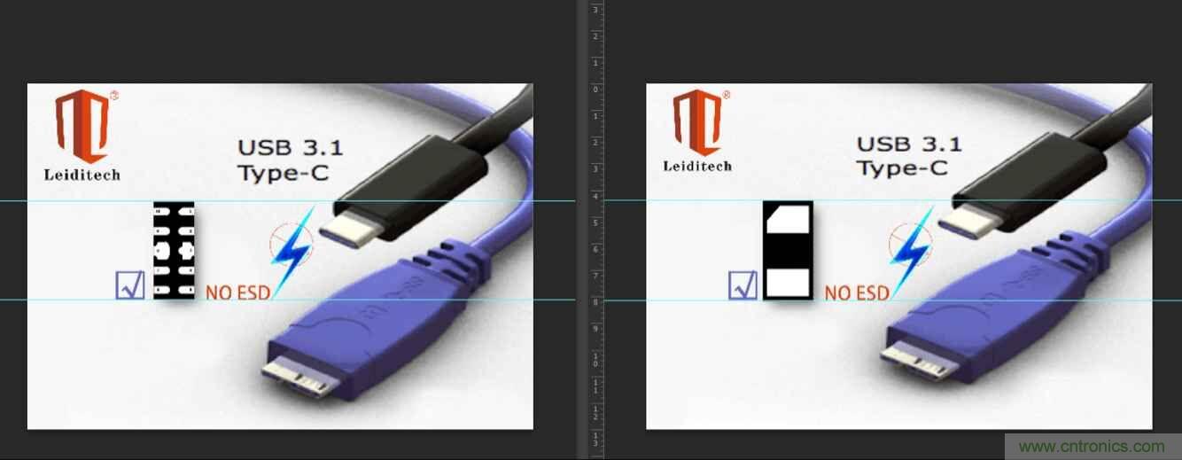 Leiditech推出超低电容ESD，用来?；SB Type-C