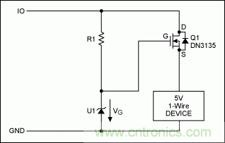为5V 1-Wire®从器件提供过压?；? width=