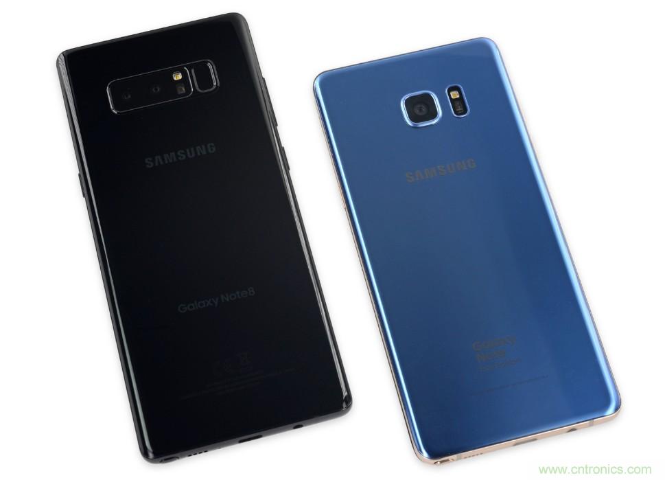 三星Note 8拆解，?？榛?分离式设计成趋势？