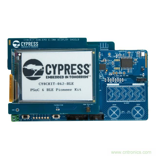 Cypress Semiconductor PSoC 6 BLE Pioneer 套件现已入库 Digi-Key；客户预订订单陆续发货中