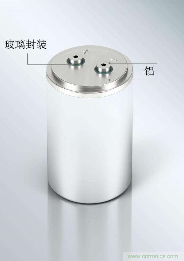 世界首创玻璃铝密封端子，可大幅提升电容性能