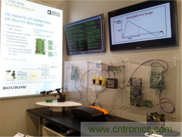 RS-485通信链路与电子护栏: 有关RS-485 EMC稳定性的演示
