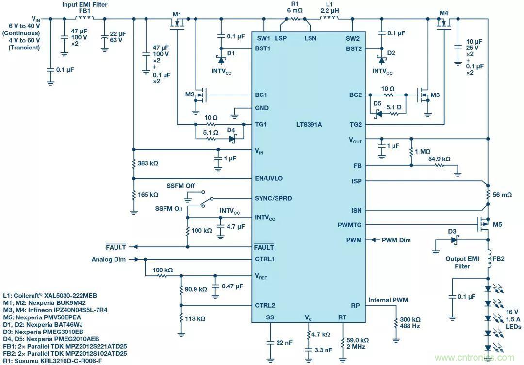 一颗芯驱动整个车前灯组，这个控制器是怎么做到滴？