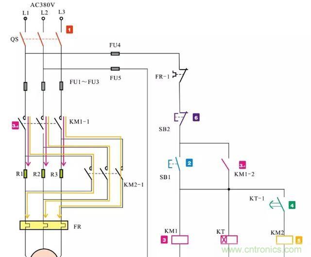 电阻器在电动机实现降压和限流起到什么作用？