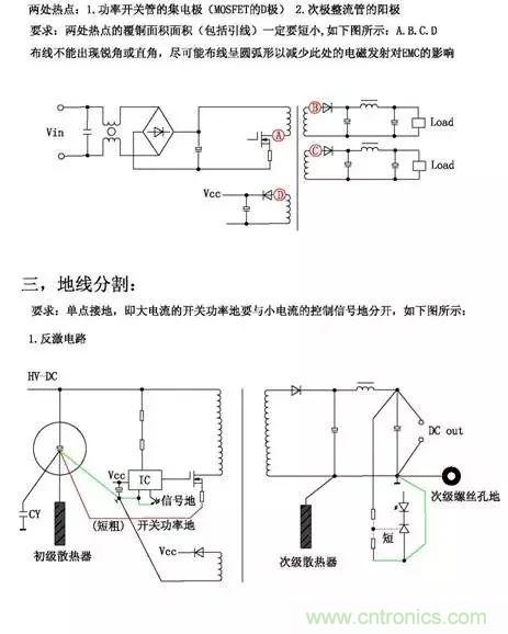 详细图文剖析电源PCB布板与EMC的关系