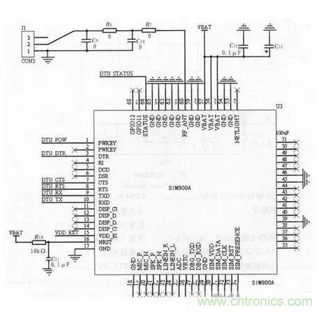 基于STM32和SIM900A的无线通信?？樯杓? width=