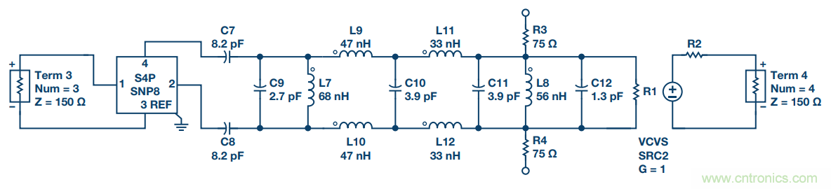 通信系统中接收链的差分滤波器设计