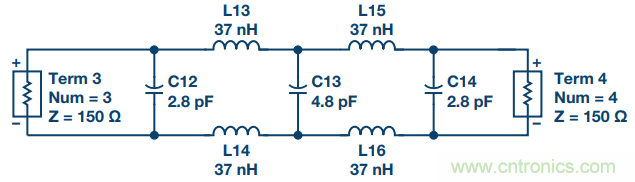 通信系统中接收链的差分滤波器设计