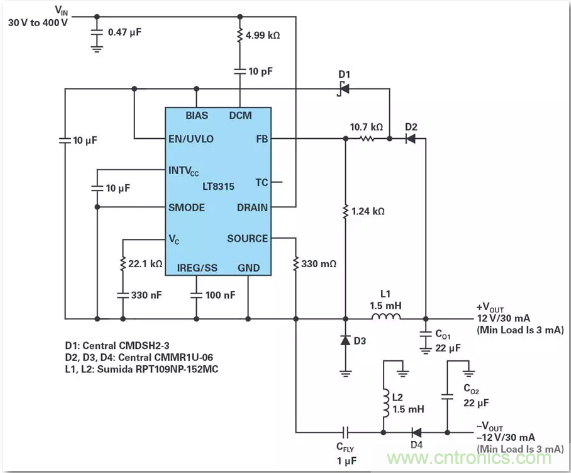 这是真的吗？采用单IC也能构建紧凑、高效的双极性稳压器？