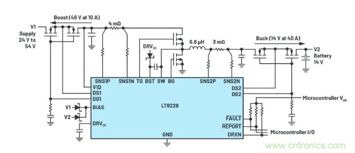 简化双电池电源系统，48 V/12 V汽车应用指日可待