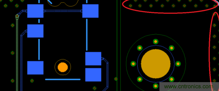 板边铺地打屏蔽过孔对打静电是否有效 板边铺地打屏蔽过孔对打静电是否有效