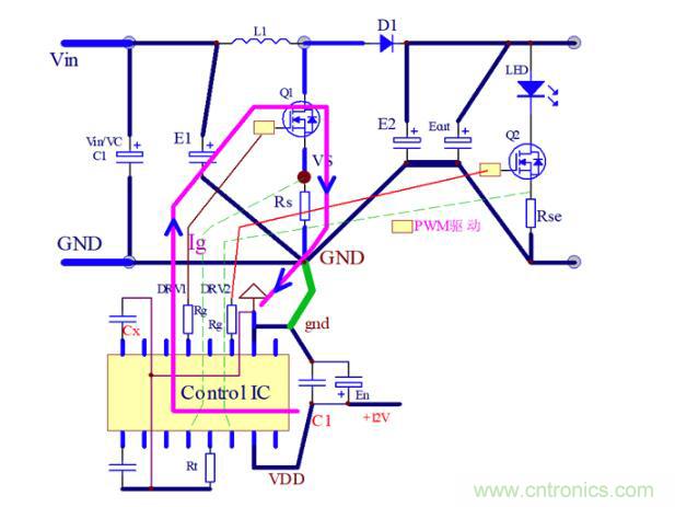 非隔离IC控制器系统的PCB设计分析 非隔离IC控制器系统的PCB设计分析