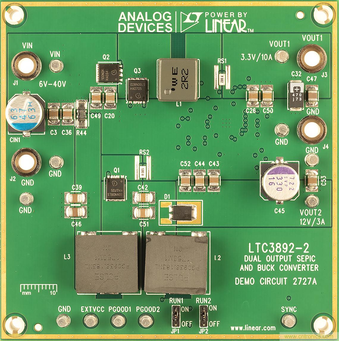 双输出降压型 IC 也可用于 SEPIC 和升压应用 双输出降压型 IC 也可用于 SEPIC 和升压应用