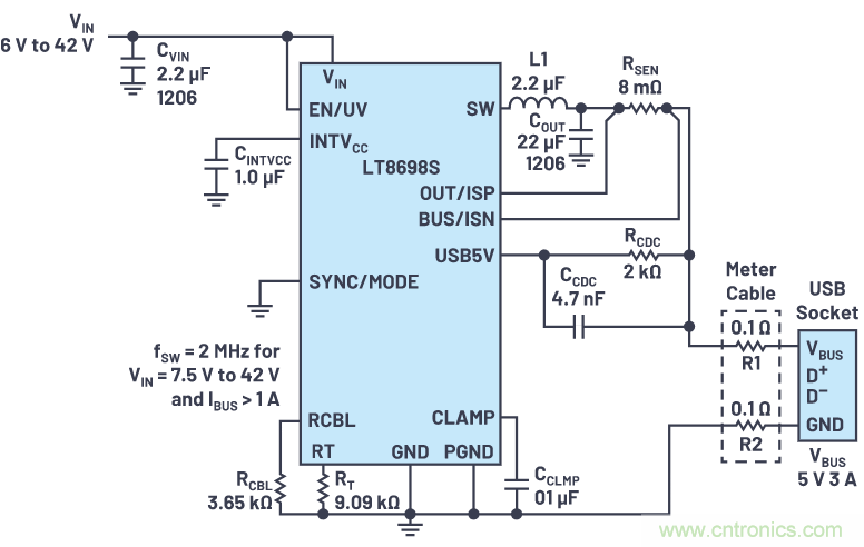 汽车USB 2.0和5 V Type-C解决方案提供充电和稳健的数据线?；? width=