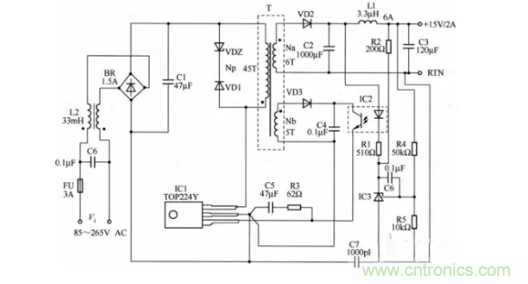 分享6款简单的电源线路图 分享6款简单的电源线路图