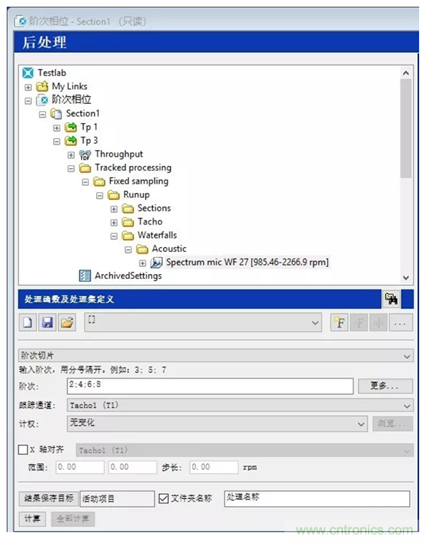 阶次的相位、提取与叠加