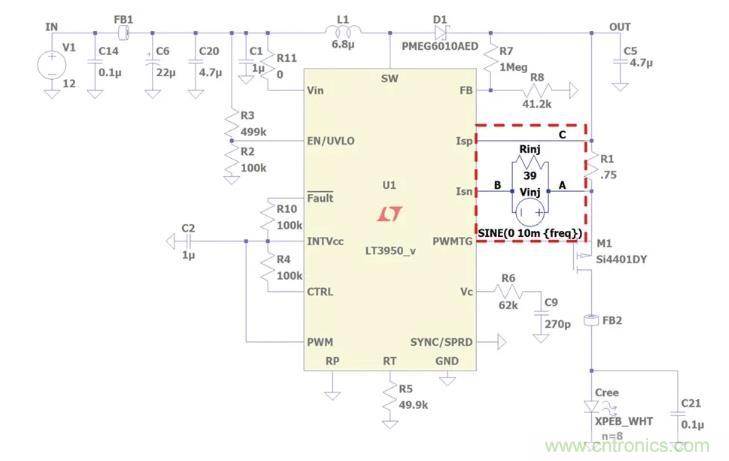 玩转LTspice丨生成LED驱动器的波德图，你学会了没？
