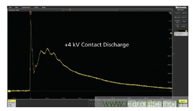 如何使用示波器检验ESD仿真器？