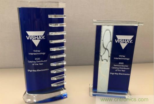 实现合作共赢！Digi-Key斩获Vishay颁发的两项大奖