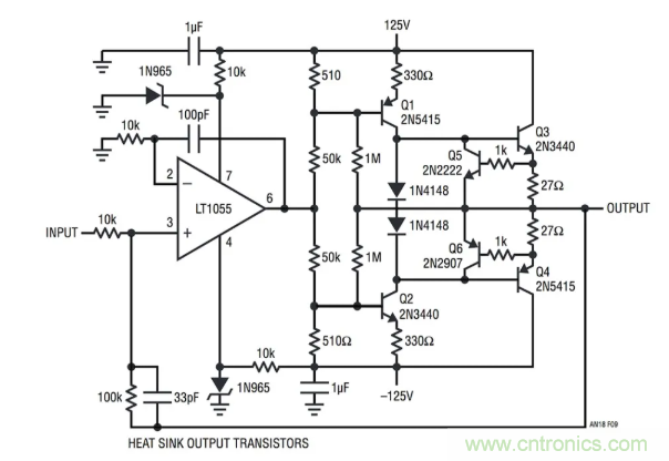 如何实现调整运放提供50V或更高的电压？
