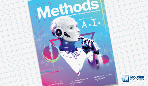 贸泽发布最新一期的Methods技术电子杂志，对AI进行多方位探索