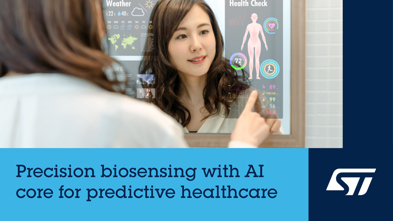 意法半导体生物感测创新技术赋能下一代智能穿戴个人医疗健身设备